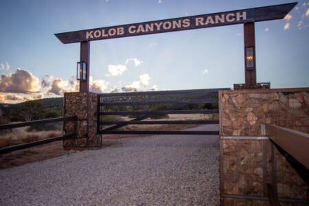 Kolob Canyons Ranch main gate